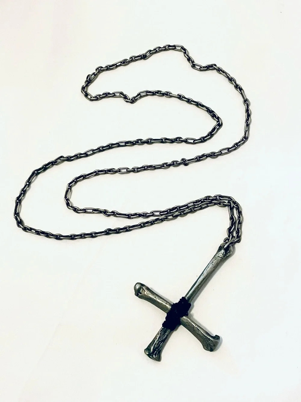 Jungle Tribe inversed crucifix Pendant w chain